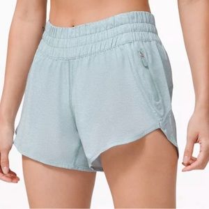 LULULEMON Tracker Short V *4" in Heather Lux Multi Hazy Jade, Size 4, Liner Cut